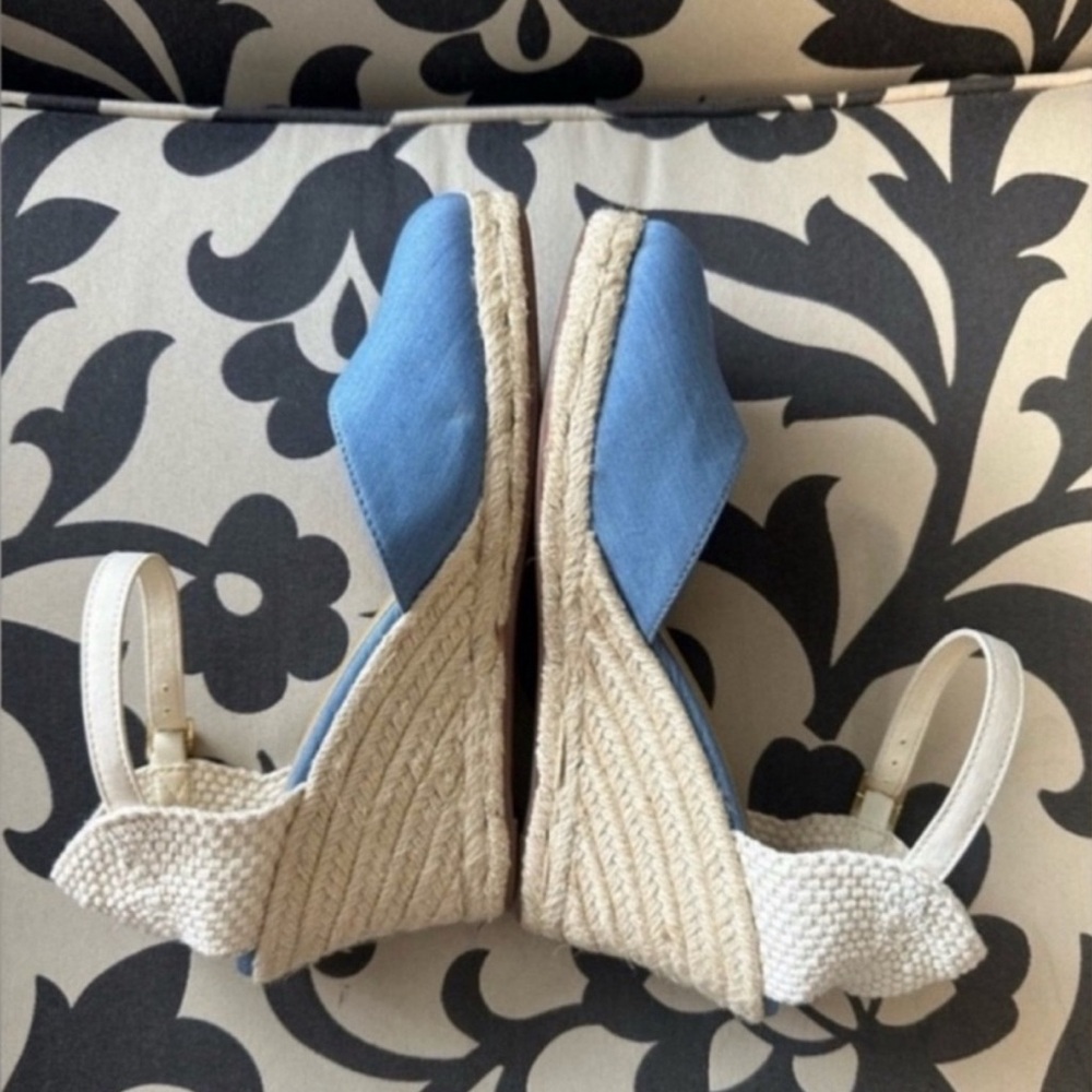 J. Crew Chambray Ankle Strap
Espadrille Wedges - Picture 10 of 11